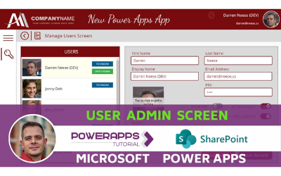 Power Apps: Edit Users Screen
