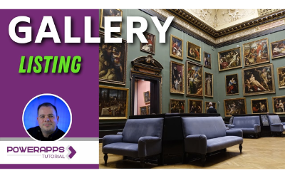 Power Apps: Creating a Gallery Screen