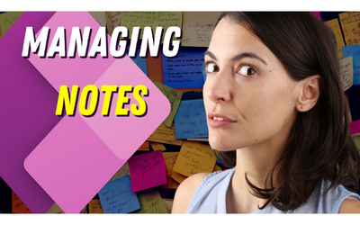 Managing Notes in Power Apps